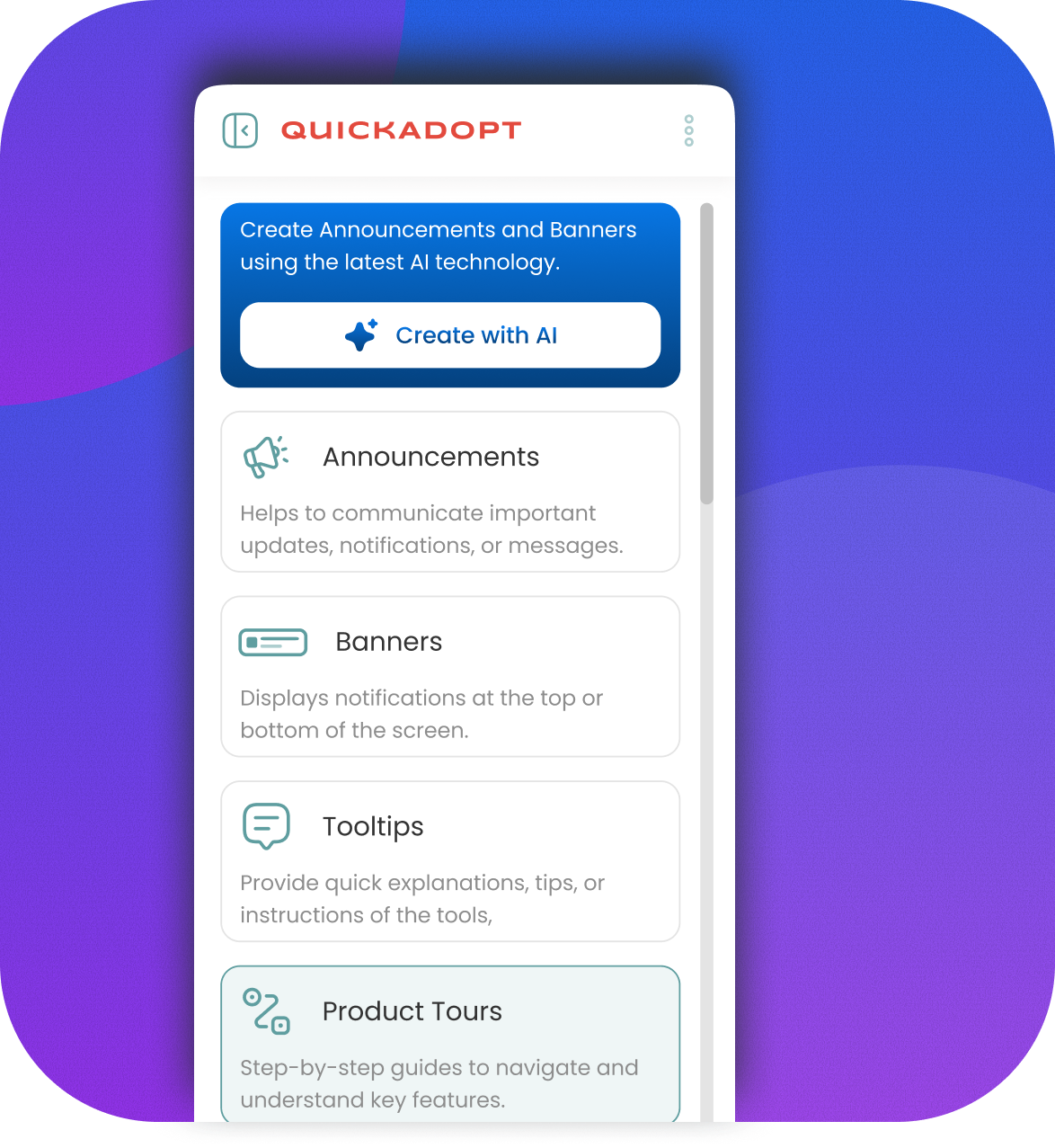 QuickAdopt Demo Interface